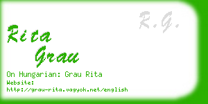 rita grau business card